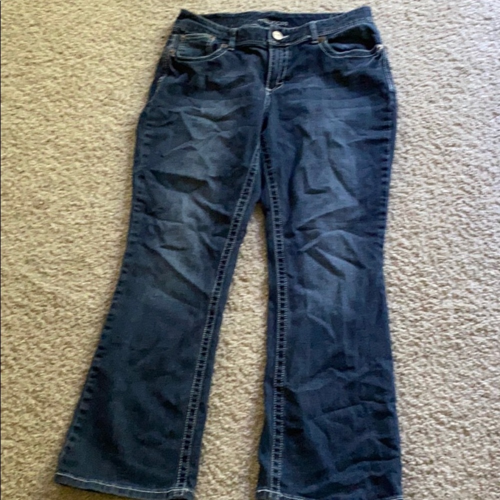 Maurices short Curvy slim bootcut jeans